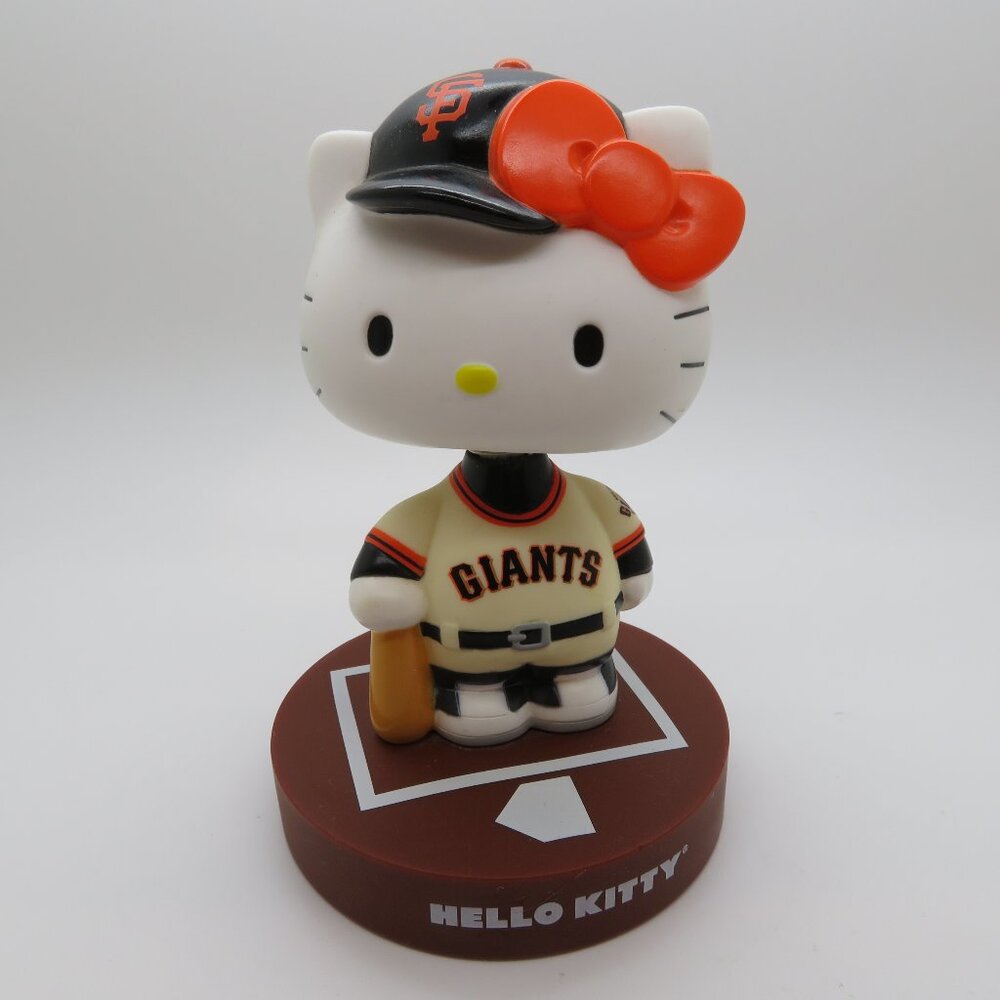 Hello Kitty SF Giants Bobblehead 2015 Sanrio Baseball Collectible Figure